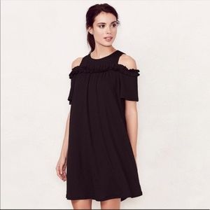 Lauren conrad black cold shoulder dress